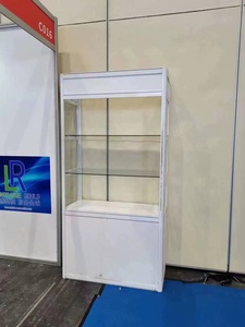 Vitrine en verre acrylique avec éclairage LED et portes coulissantes pour magasin de détail, boutique et salle d'exposition - Product Image 4