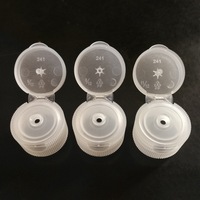 Emballage à bec verseur de petite taille 50 ml en plastique transparent avec bouchon à clapet – Sachet à bec verseur