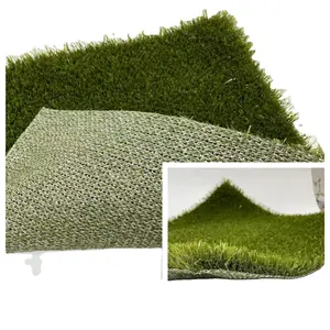 Grama artificial tricotada para paisagismo Tianlu PE com boa drenagem para paisagismo e jardim grama para cães