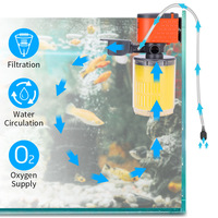 Pompe submersible 3-en-1 tendance, durable, silencieuse, avec circulation et aération intégrées pour aquarium et filtre interne