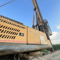 Foreuse rotative sur chenilles pour pieutage et travaux de ponts, vente en gros, prix usine
