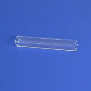 Tubi di quarzo con cilindro di vetro quadrato chiaro di alta purezza personalizzati in fabbrica