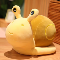 Coussin en peluche super doux en forme d'escargot, poupée kawaii, coussin de canapé, jouet en peluche pour enfants, cadeau