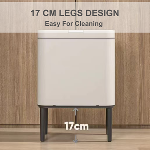 ELPHECO-Poubelle sur pied 20L antidérapante, à couvercle ouvert souple, sans <span class=keywords><strong>odeur</strong></span>, seau de rangement pour chambre, cuisine, bureau - Product Image 4