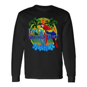 Camiseta de manga larga I'm On Island Time Tropical Beach - Product Image 1