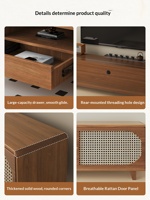 Meuble TV en bois, meuble de sol, salon, table basse, combo TV, rangement intégré, meuble minimaliste, mobilier de maison