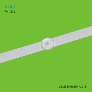 Striscia LED Retroilluminazione <span class=keywords><strong>TV</strong></span> RH-1531 LBM550M0801-UG-3 UE55AU7095U UE55AU7025K 8 LED per Riparazione <span class=keywords><strong>TV</strong></span> da 55 Pollici - Product Image 2