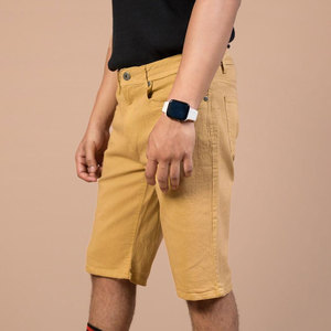 Regular Fit Breathable Quick Dry Eco-Friendly 100% Cotton Solid Men <b>Jeans</b> <b>Shorts</b> Mid <b>Waist</b> <b>High</b> Street Classic Style Daily Use - Product Image 5