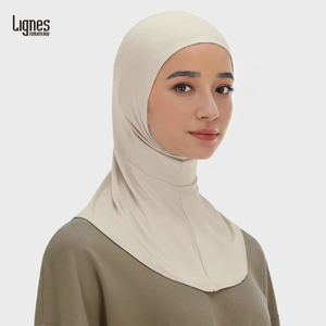 Hiyab de Jersey Modal de la Mejor Calidad para Mujeres Islámicas, Gorro Suave y Cómodo, Liso, Completo, de Lujo, con Diseño Cruzado, Pañuelo Interior Tipo Ninja - Product Image 2