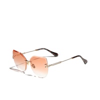 KINGSEVEN 2021-Lunettes de soleil sans monture pour femmes, lunettes de soleil dégradées, mode vintage, styliste, 807