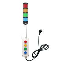 ONN-M4F Modulares LED-Licht mit Summer - 1 bis 5 Farben Anpassbares Stapellicht für Fabrik-Arbeitsplatz-Alarmsystem