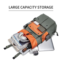 Nouveau sac à dos imperméable décontracté de grande capacité pour 16 po. Ordinateur portable de voyage Sac à dos scolaire extérieur