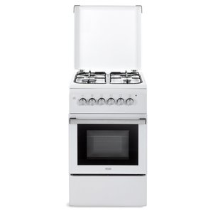 Four à gaz Cucina 4 zones avec four électrique DL554EW2 Blanc 50x55x84cm Appareil de cuisine encastrable - Product Image 1