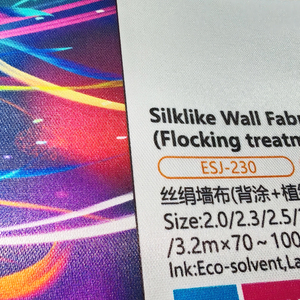 Papel pintado de seda imprimible de gran formato/solvente de tela de pared/látex/tinta UV para materiales de póster - Product Image 2