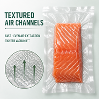 Film plastique d'emballage sous vide, rouleaux de film d'emballage alimentaire, hermétique, pour congélation, en vrac, transparent, résistant aux fuites