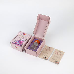 Boîte cadeau pliable pour cosmétiques et soins de la peau avec logo personnalisé, capsules de resserrement vaginal de luxe, boîte en carton ondulé - Product Image 2