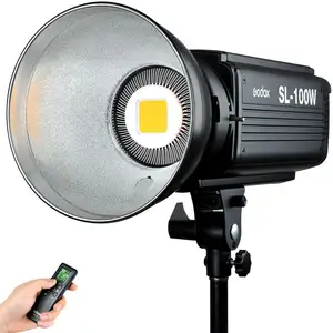 Godox SL-100W 5600K Branco Versão Bowens Monte Estúdio De Controle Remoto Lâmpada para Camera DV Camcorder Vídeo Luz Contínua