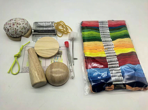 Mini telar de darning estilo Speedweave, juego de herramientas <span class=keywords><strong>para</strong></span> reparación de calcetines, telar de hongo y huevo, kit de reparación DIY visible - Product Image 6