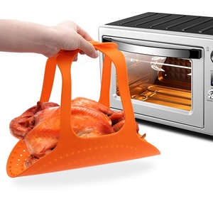 เครื่องยกเนื้อซิลิโคนทนความร้อนอุปกรณ์ในครัวอุปกรณ์ยกไก่งวงซิลิโคนเกรดอาหาร - Product Image 1