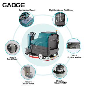 เครื่องขัดพื้นแบบนั่งขับเคลื่อนด้วยแบตเตอรี่ รุ่น Gaoge Model X86 สำหรับงานพาณิชย์ ความจุถัง 120/125 ลิตร ความเร็ว 6450 ตร.ม./ชม. - Product Image 6