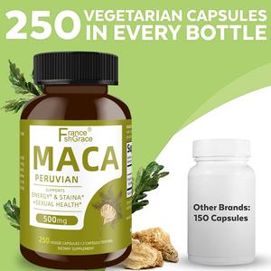 Cápsulas de Extracto de Raíz de Maca Personalizadas, 250 Unidades, para Apoyo de Energía y Resistencia, Enfocadas en la Salud y Vitalidad Masculina - Product Image 4