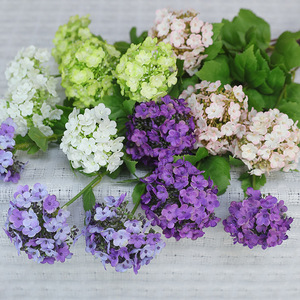 ช่อดอกไฮเดรนเยียประดิษฐ์สีขาวและสีเขียวอ่อนจาก Ruilisi ดอกไม้ผ้าไหมสำหรับตกแต่งงานแต่งงานและบ้าน - Product Image 4