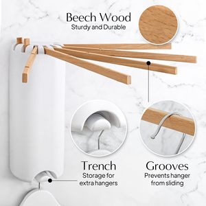 Séchoir à linge mural pliable <span class=keywords><strong>pour</strong></span> balcon, séchoir à linge mural - Product Image 4