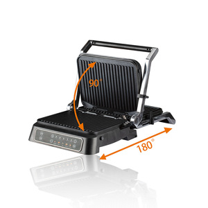 2in1 Electric Griddle <b>Waffle</b> <b>Maker</b> Stainless Steel Non-Stick Plate Double-Sided Heating Touchscreen Control Breakfast Sandwich - Product Image 3