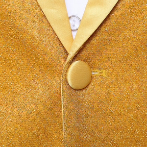 2 조각 공식 무대 세트 남성 황금 남성 코트 바지 디자인 웨딩 세트 벨벳 세트 남성용 - Product Image 4