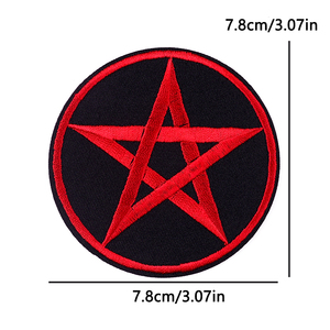 Toppe Ricamate Punk Termoadesive per Vestiti, Teschio Biohazard Anarchia Gotico Rock & Roll, Applicazioni da Cucire, Accessori Fai da Te - Product Image 2