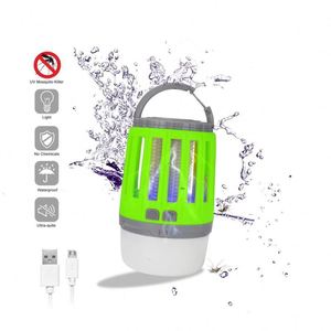 2000mAh có thể sạc lại pin di động 3in1 Bug Zapper cắm trại đèn lồng IPX6 không thấm nước <span class=keywords><strong>led</strong></span> Mosquito Killer đèn cho trường hợp khẩn cấp - Product Image 1