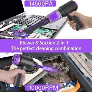 Aspirateur sans fil pour voiture et fenêtres avec une puissance d'aspiration de 12000 Pa, batterie de 7500 mAh, nettoyage à sec, design léger et portable - Product Image 3