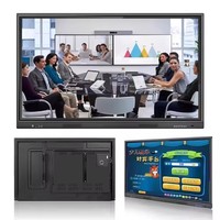 Tableau interactif intelligent, résolution 4K, écran tactile 20 points, panneau LED, 120 Hz, kiosque d'enseignement en ligne pour les salles de classe (Android)