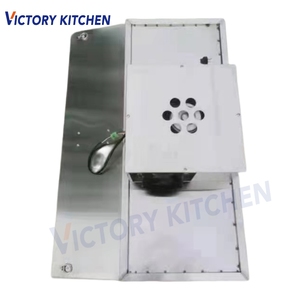 VICTORY KITCHEN Hotte de cuisine commerciale électrique en acier inoxydable à aspiration descendante, écoénergétique, 180*80*25cm, faible niveau sonore - Product Image 1