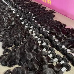 Goodluck wholesale unprocessed straight body weave virgin bundles human hair vendor for black women