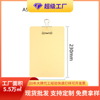 Personnalisable A4/A5 Taille Élégant Deluxe Menu Conseil Clip Hôtel Restaurant Accessoires Antirouille En Alliage D'aluminium Usine Métal