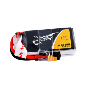 Batería Lipo 3S 11.1V 4S 14.8V 650mAh 75C con Conector XT30, Material PVC, Compatible con Drones <span class=keywords><strong>RC</strong></span> FPV - Product Image 1