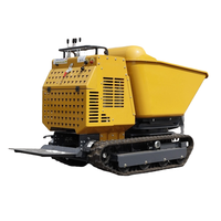 Mini déchargeur de petit site de remorque concrète hydraulique de déchargeur avec le mini camion à benne basculante rotatoire de levage élevé