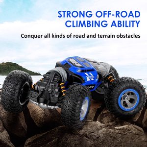 Voiture télécommandée 2.4 GHz haute vitesse Stunt RC Racing <span class=keywords><strong>Car</strong></span> Rock Crawler avec batteries rechargeables pour une utilisation intérieure et extérieure - Product Image 3