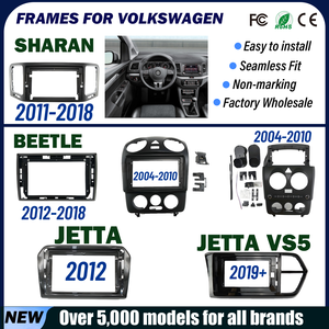 Cadre d'autoradio Android pour VOLKSWAGEN SHARAN VW JETTA BEETLE, cadre d'écran de <span class=keywords><strong>voiture</strong></span>, panneau de montage de <span class=keywords><strong>voiture</strong></span>, cadre d'autoradio, cadre de radio de <span class=keywords><strong>voiture</strong></span> - Product Image 1