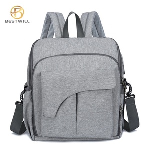 Sac à dos BESTWILL Fashion grand format en polyester, imperméable, pour voyage, avec logo ours, sac à langer pour maman, sac à couches pour maman - Product Image 3