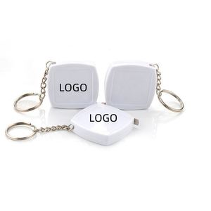 Ruban à mesurer portable carré de 2 m avec logo personnalisé, idéal pour la promotion - Product Image 1