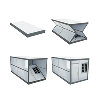 Résistance aux ouragans Bureau personnalisé Projet Département Maison Préfabriqué Pliable Maison Pliante 20 pieds Maison préfabriquée en conteneur
