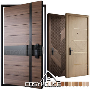 Porte d'entrée extérieure en aluminium isolée thermiquement pour villa du Moyen-Orient, climat chaud - Product Image 1