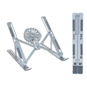 Laptop Cooling Stands 7-levels Adjustable Laptop Fan Stand Aluminium <b>Riser</b> Laptop Holder for <b>Desk</b> Compatible with 9"-15.6" - Product Image 4