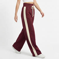 Pantalon de sport décontracté pour femme, taille haute, coupe large, écologique, respirant, imperméable, avec cordon de serrage et patchwork, idéal pour le printemps