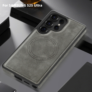 Étui de téléphone portable magnétique de luxe en cuir à coutures rétro pour <span class=keywords><strong>Samsung</strong></span> Galaxy S25 Ultra S24 FE S25 Edge S23 étui en TPU - Product Image 6
