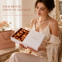 Coffret Cadeau Rigide Personnalisé en Marbre pour Femme, Emballage Haut de Gamme avec Ruban Or Rose, Sac Coloré, Bijoux, Cosmétiques, Mariage, Lamination Mate