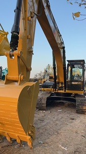 CAT 320D Excavator Used Heavy Duty Construction Equipment Yellow <b>Black</b> Color Track Type - Product Image 3