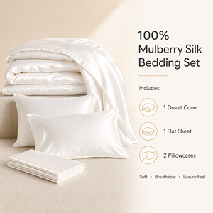 Parure de <span class=keywords><strong>lit</strong></span> en soie de mûrier 100% pour bébé, housse de <span class=keywords><strong>couette</strong></span> de luxe en soie, linge de maison pour usage domestique - Product Image 5